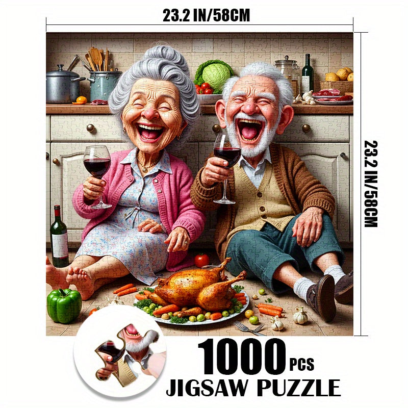 1000pcs Jigsaw Puzzle for Adults - Elderly Couple Dinner