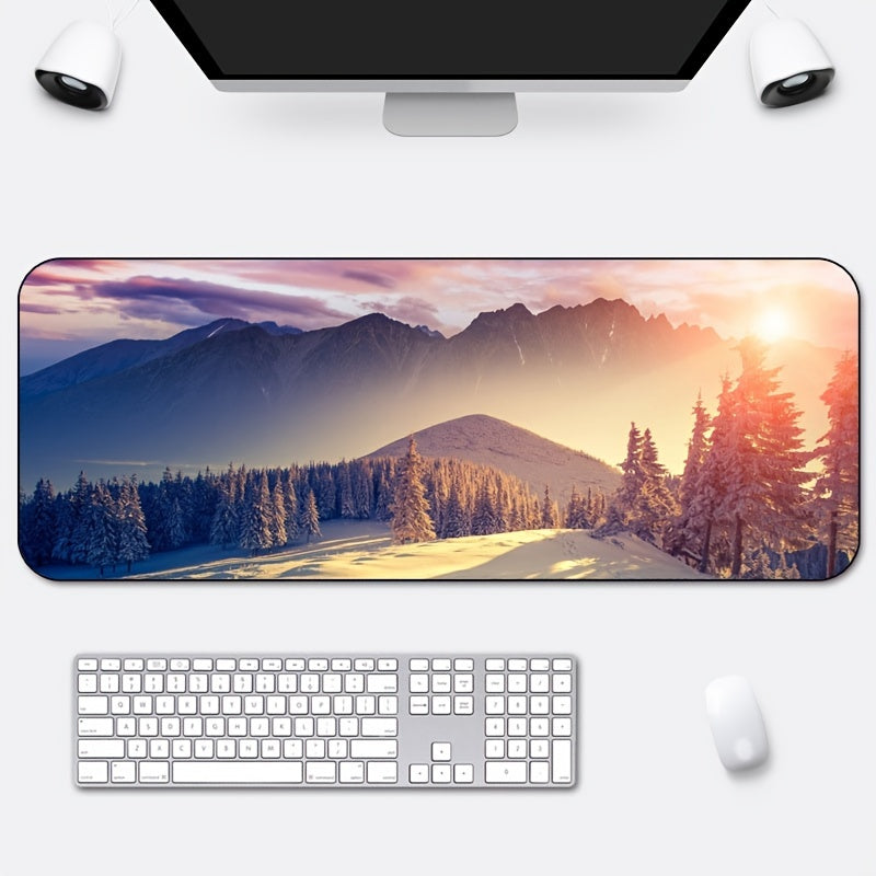 Thickened Lock Landscape Animation Mouse Pad for Office/Home Desk