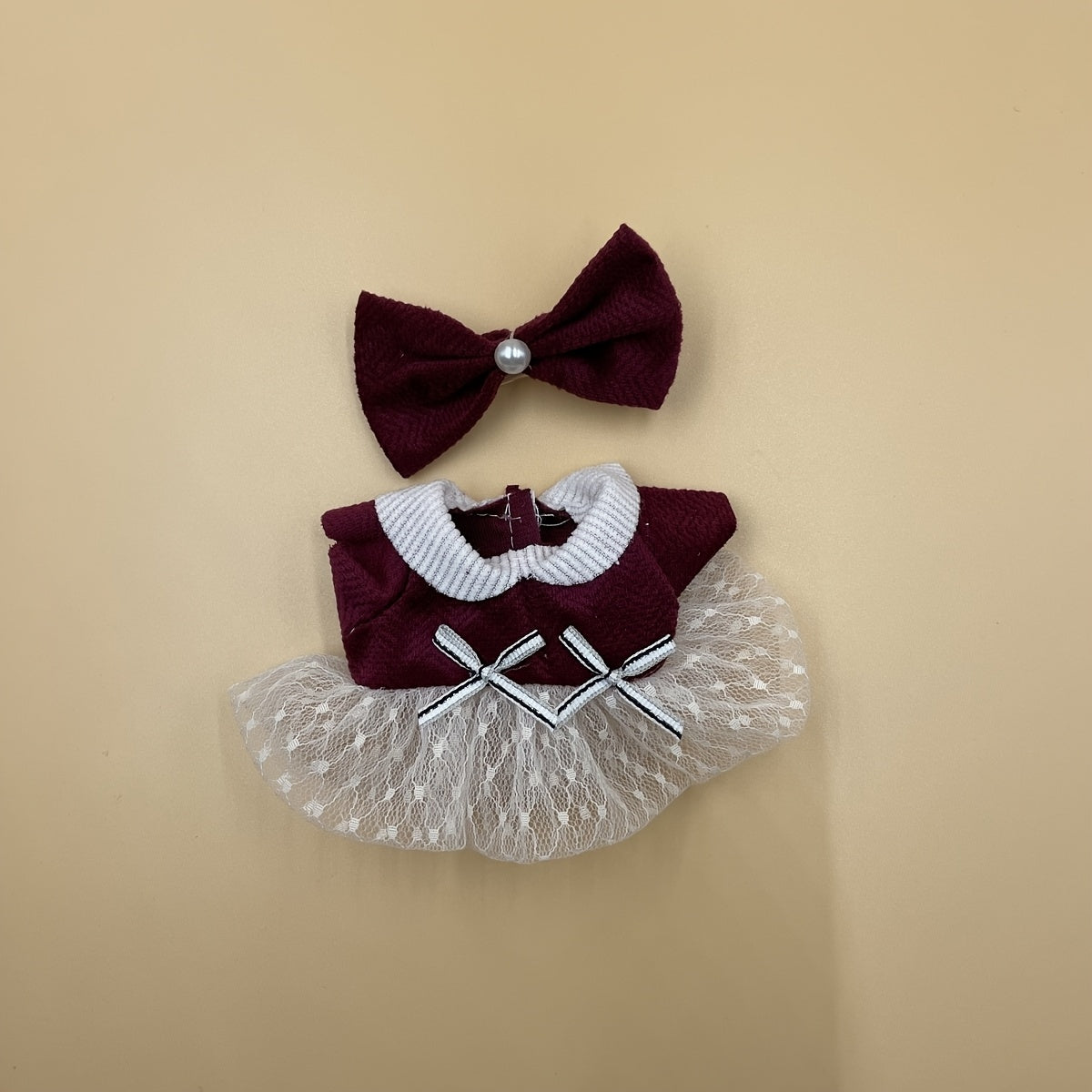 Doll Dress Up Set Skirts & Headwear Combo for 6-9 inch Dolls