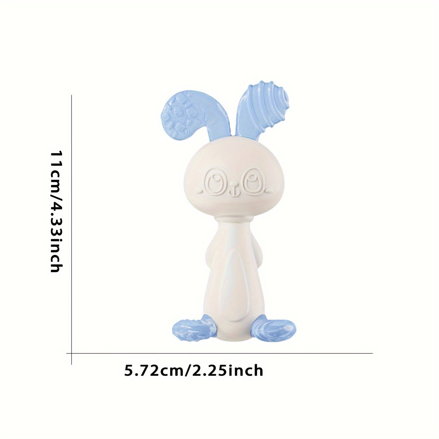 Soft Silicone Rabbit Teething Toy for Babies 0-3 Years