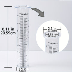 Rain Gauge Replacement Tube 17 Capacity with Red Float Marker