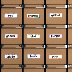 24pcs/60pcs School Waterproof Name Sticker Handwriting Mesh Bag Archive Label
