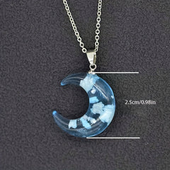 Clear Sky & Clouds Globe Pendant Necklace