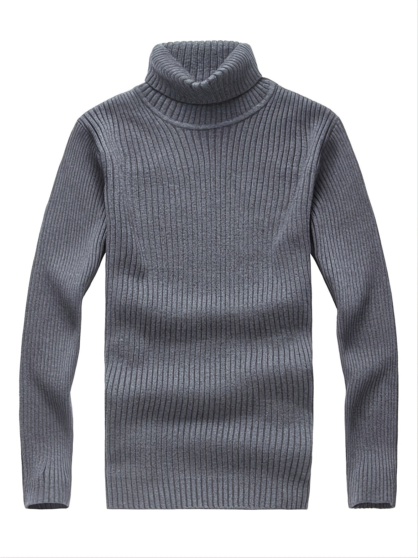 Men's Winter Turtleneck Knit Pullover Sweater Base Layer
