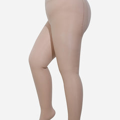  Double Layered Button Detail Tummy Control Stockings