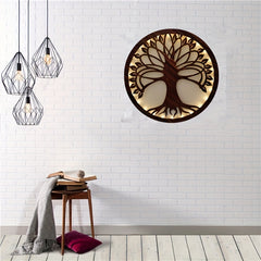 LED Wooden Carving Lamp Retro Hanging Home Decoration