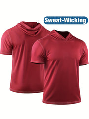 Men's Summer Outdoor Running Hooded Sweatshirt Quick Dry Top Hoodie