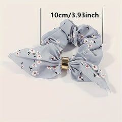 7pcs Flower Pattern Hair Tie Elastic Scrunchie Pastoral Style
