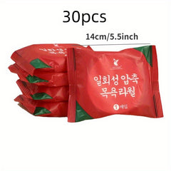 50 Disposable Compressed Bath Towels for Travel & Camping 70x27inch