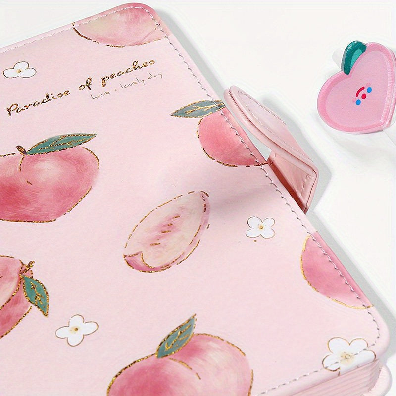 Peach A5 Notebook with Magnetic Buckle