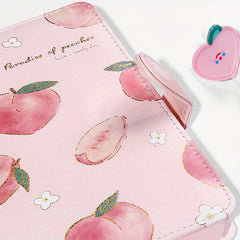 Peach A5 Notebook with Magnetic Buckle