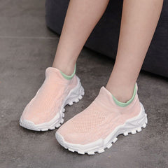 Boys Casual Knit Sneakers Lightweight Running Shoes