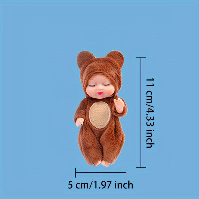 Companion Mini Reborn Animal Doll 1pc Plush Toy Sleeping Companion for Ages 3-6