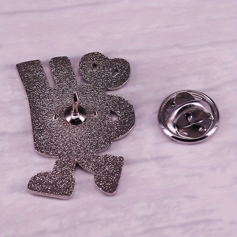 Cartoon Pen Holder Brooch Stationery Storage Box