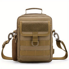 Men's Messenger Bag With Buckle & Thickened Handle Outdoor Sports Bag