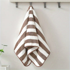 Striped Pattern Bath Towel for Face Washing