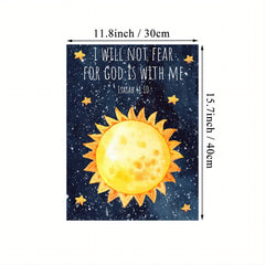 Outer Space Art Canvas Print for Kids Room Wall Decor