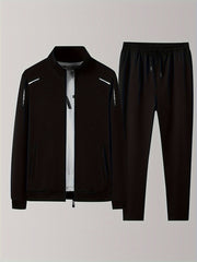 Men's Casual 2pcs Set Zip Up Jacket Joggers Matching Set