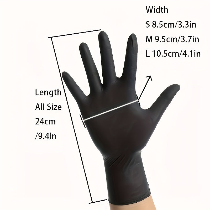50pcs Disposable PVC Nitrile Gloves - Multiuse for Car Repair, Food Prep