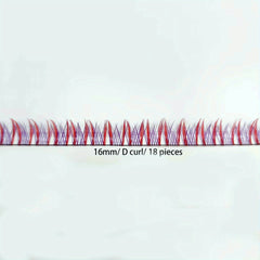 Pink DIY Cluster Lashes Eyelashes Band Extension 14 Pcs