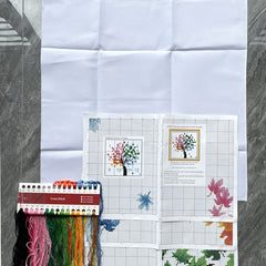 Four Seasons Colorful Tree Cross Stitch Kit 14CT