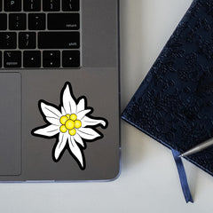 Edvard Daisy Vinyl Stickers & Yellow Floral Decals for Phone Laptops Luggage