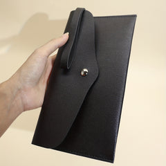 Makeup Brush Bag Portable Travel PU Leather Clutch Makeup Bag