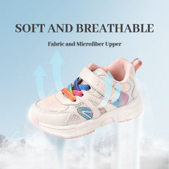 TARANIS Glitter Baby Girls Sneakers Breathable Ultra Light Non slip Kids Shoes