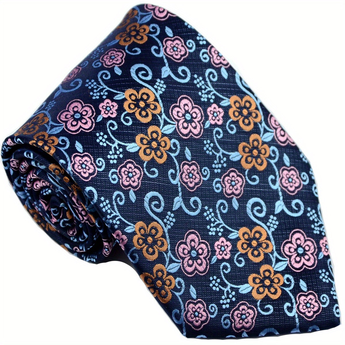 Men's Plaid Floral Pattern Neckties Wedding Party Business Outfit