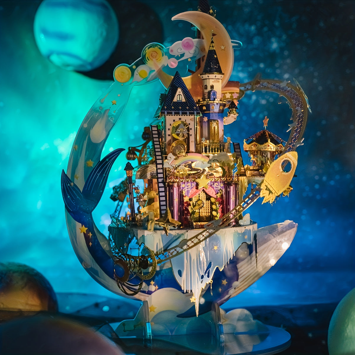 MU Star Playground 3D Metal Puzzle DIY Handcrafted Garden Model Kit