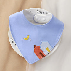 Baby Bib Soft Cotton Newborn Feeding Smock Infant Cartoon Bib