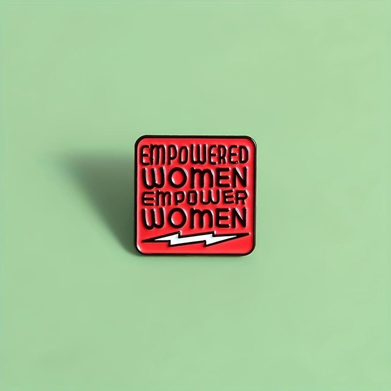 Empowered Women Red Brooch