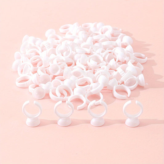 100pcs Lash Glue Ring Cup Holder for Extension Supplies