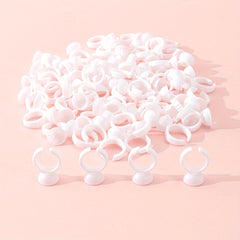 100pcs Lash Glue Ring Cup Holder for Extension Supplies