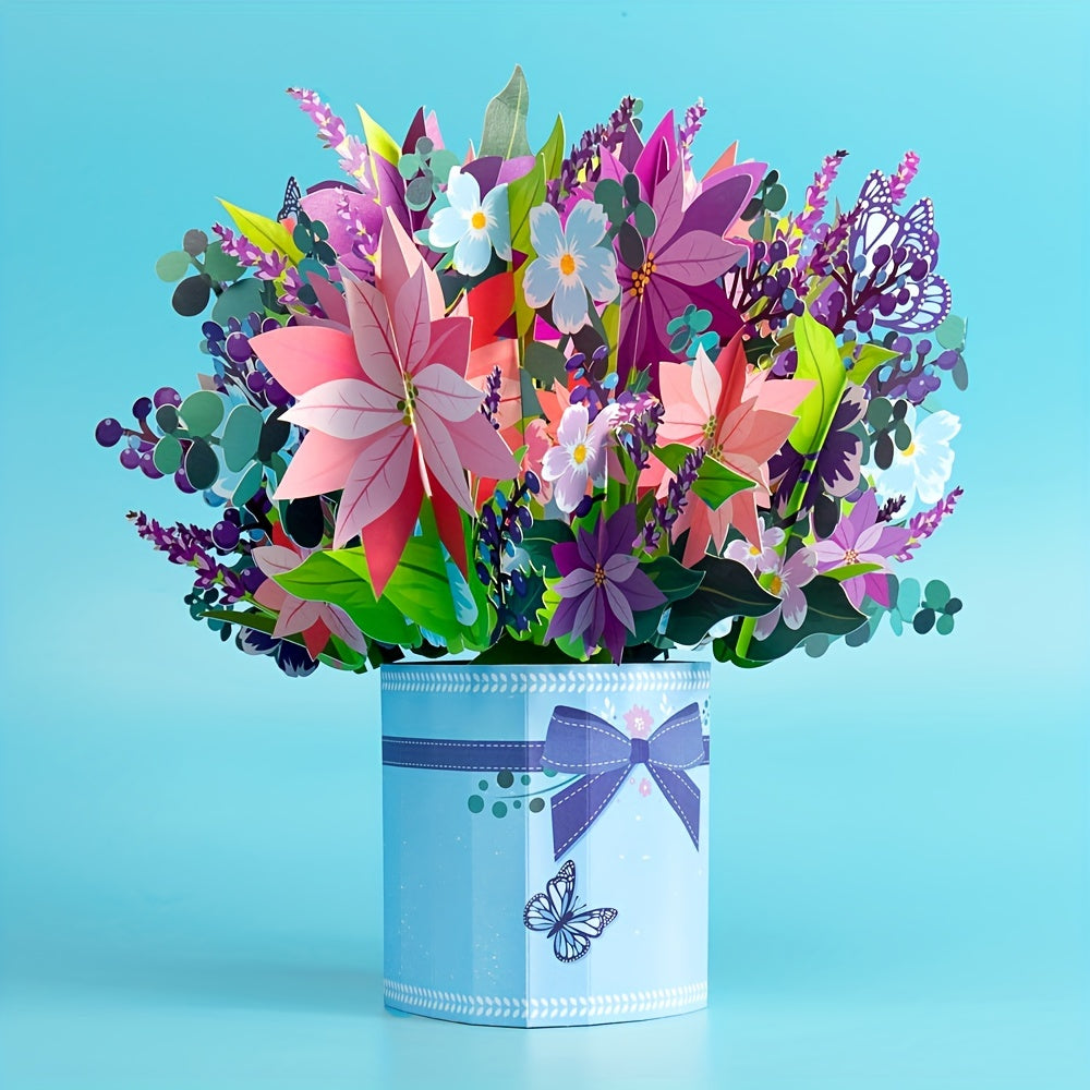 Holiday Pop Up Flower Bouquet Perfect Present For Birthday