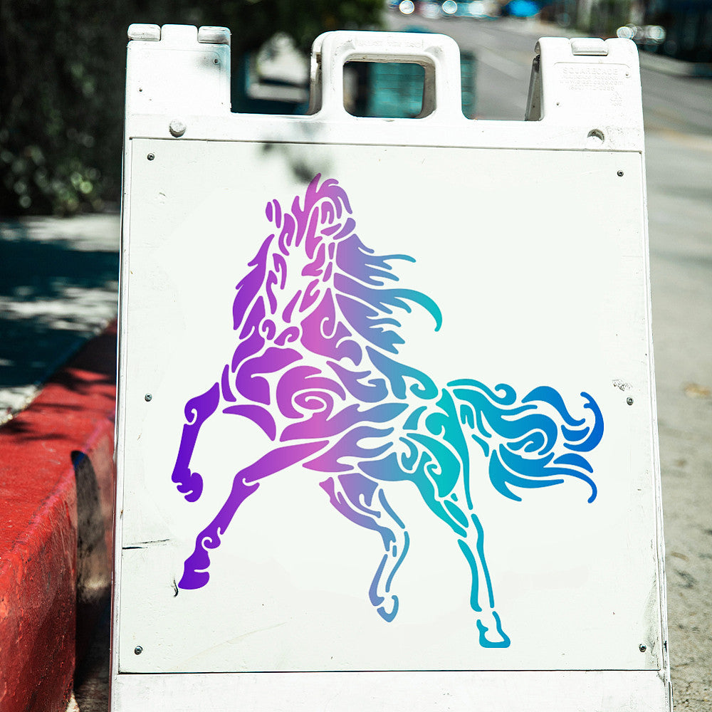 Ahandmaker Horse Painting Stencil Kit with Brush - DIY Crafts