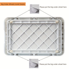 1pc Foldable Single Layer Storage Box with Magnetic Suction