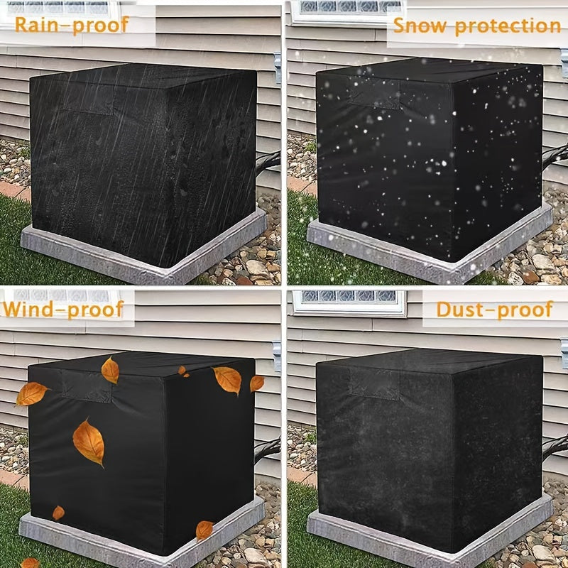420D Air Conditioner Cover Outdoor Unit Anti Dust Heavy Duty Vent Full Cover