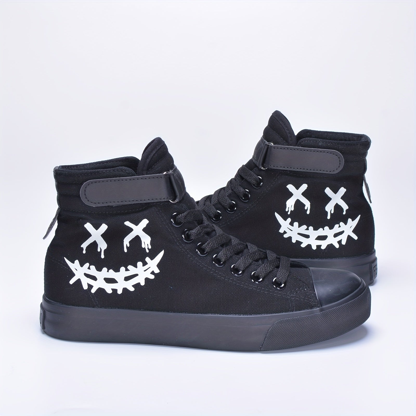 Boys Luminous High Top Sneakers Non slip Skateboard Shoes