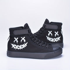 Boys Luminous High Top Sneakers Non slip Skateboard Shoes