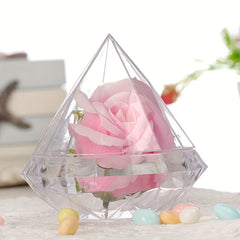 6pcs Artificial Diamond Plastic Boxes Packaging Box for Christmas Decoration