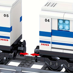 476pcs City Train Series Railway Transportation Track Building Blocks Toy