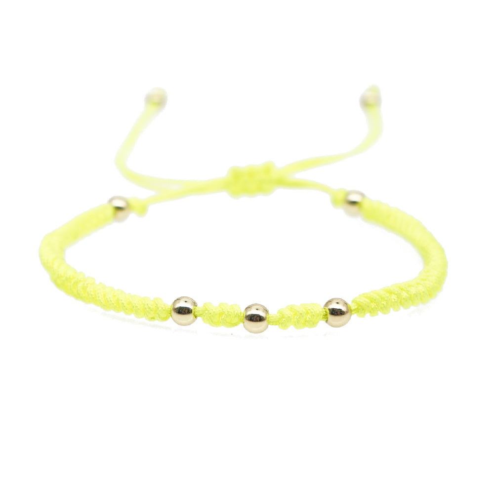 Golden Bead Bracelet For Women Ball Bracelet