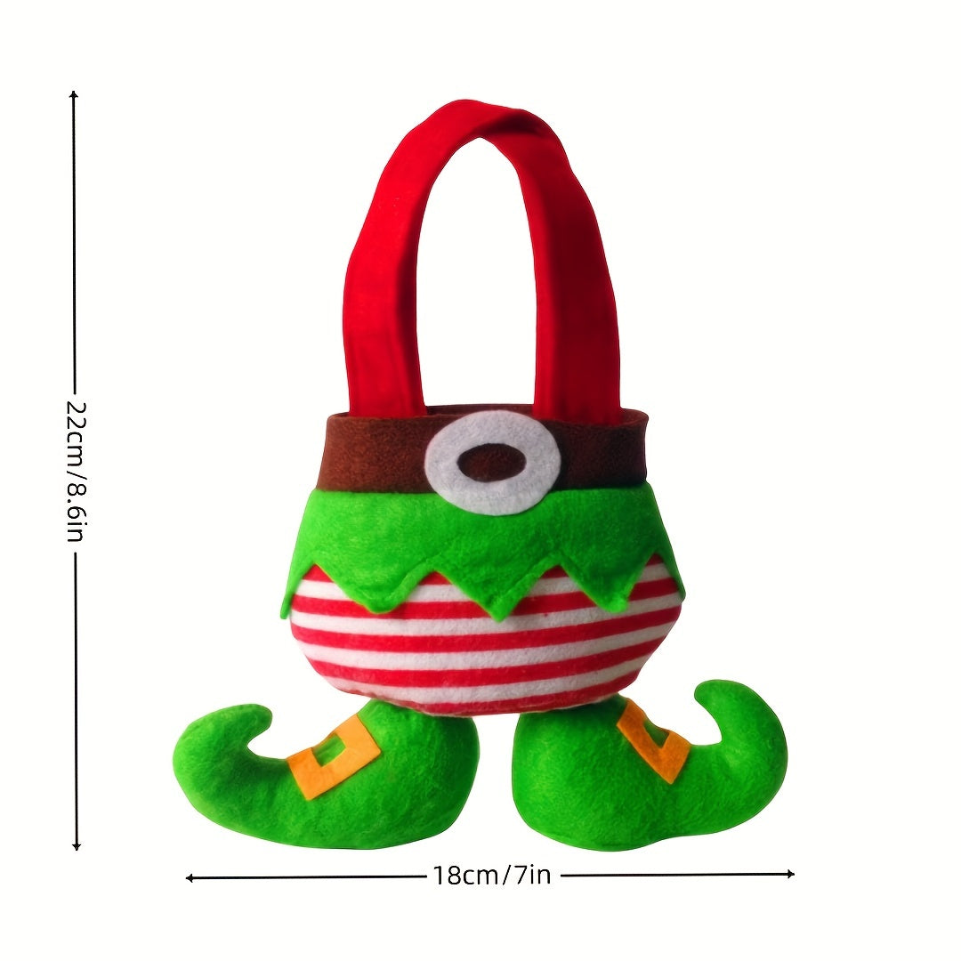 Christmas Candy Gift Bag Scene Decor Holiday Accessory