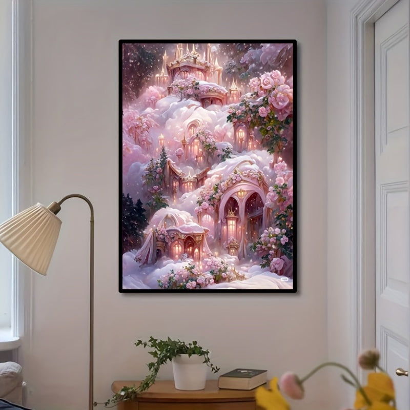 5D Castle Diamond Painting Set for Beginners - 11.8x7.88 Inches