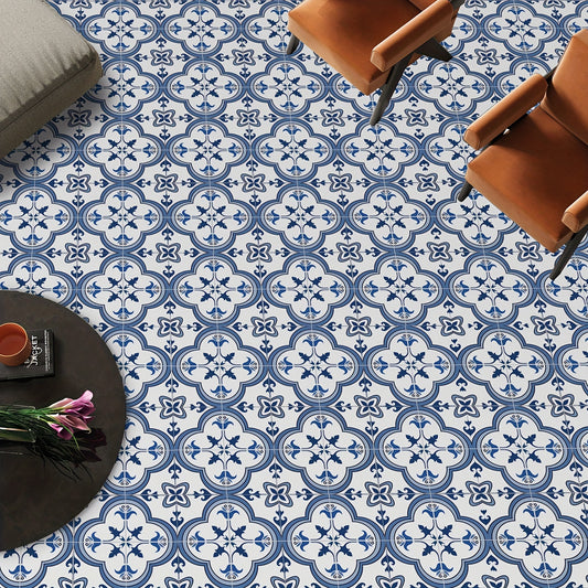 Moroccan Peel And Stick Floor Tile 0.7mm Thickness