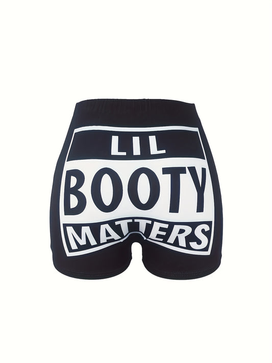  Sexy Shorts Women's Plus Elastic High Rise Shorts