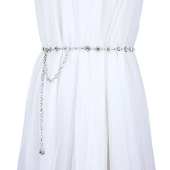 Women's Rhinestone Body Chain Belt Dress Skirt Accessory