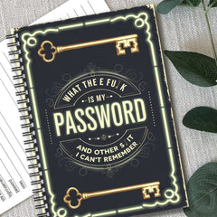 Spiral Password Notebook Logbook Organizer Scrapbook