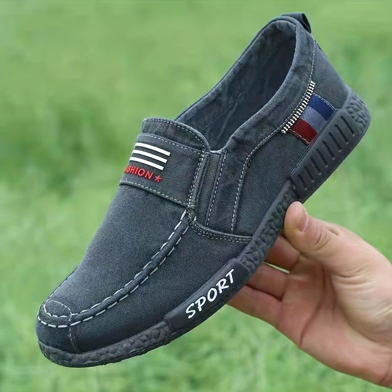 Men's Lightweight Slip On Canvas Shoes for Walking